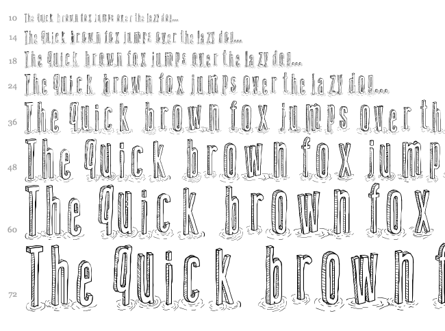 Amazon Palafita font waterfall